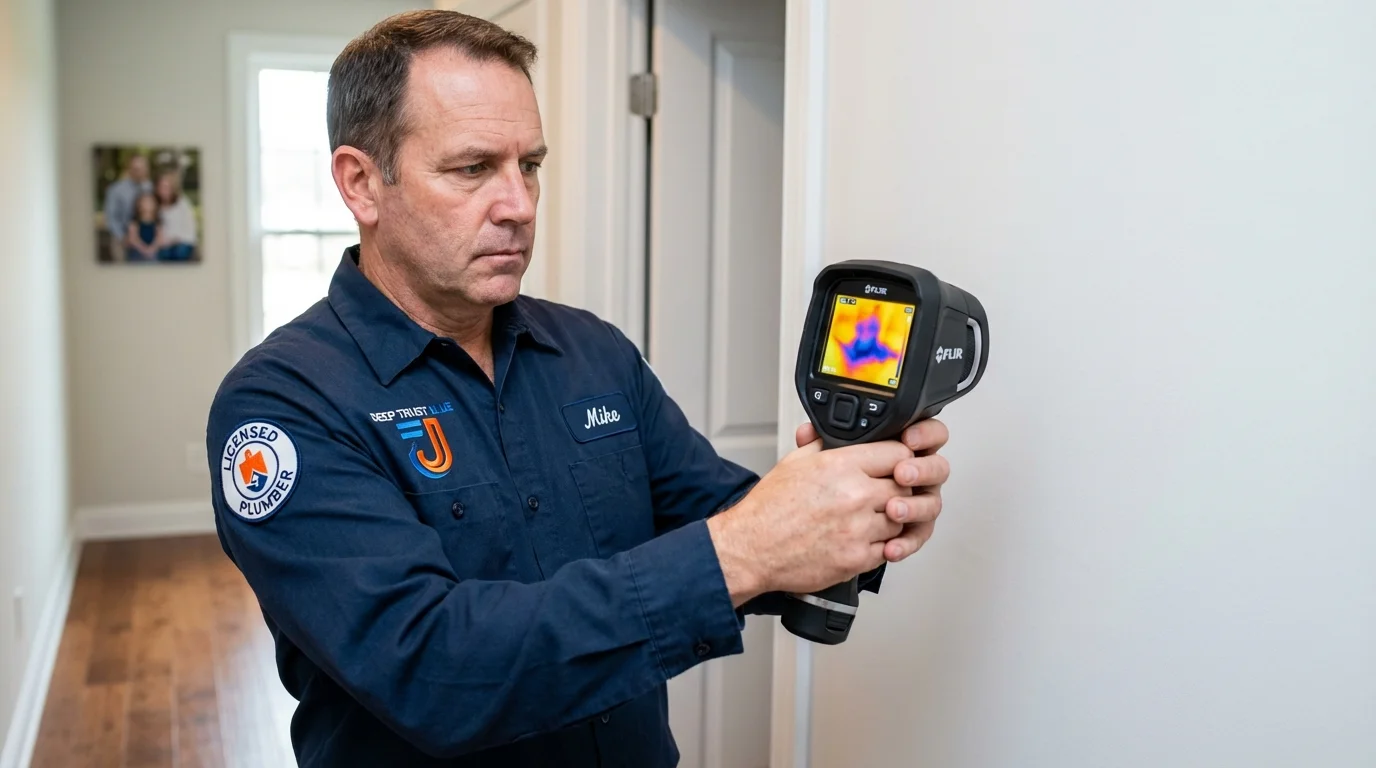 Thermal imaging leak detection by Johns Plumbing LLC in Highspire